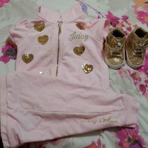 Sweat suit and sneakers